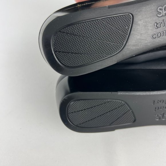 SAS Womens Weave Black Leather Slip On Loafer Comfort Shoes size 8.5S Slim - Picture 14 of 16